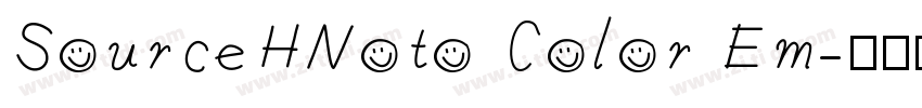 SourceHNoto Color Em字体转换